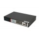 EXTRALINK VICTOR EX-2500G-10MPS FULL GIGABIT MANAGED POE SWITCH 8X 10/100 / 1000M TX with POE AT / AF 48V, 1 CONSOLE PORT, 2X GE SFP, 150W