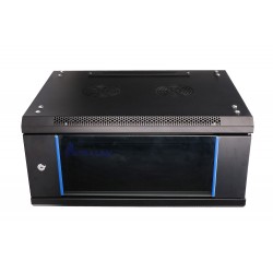 Extralink 4U 600x450 Wall-Mounted Rackmount Cabinet Black