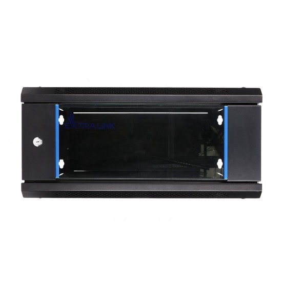 Extralink 4U 600x450 Wall-Mounted Rackmount Cabinet Black