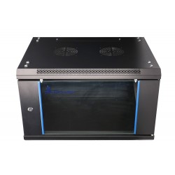 Extralink 6U 600X450 Wall-Mounted Rackmunt Cabinet Black