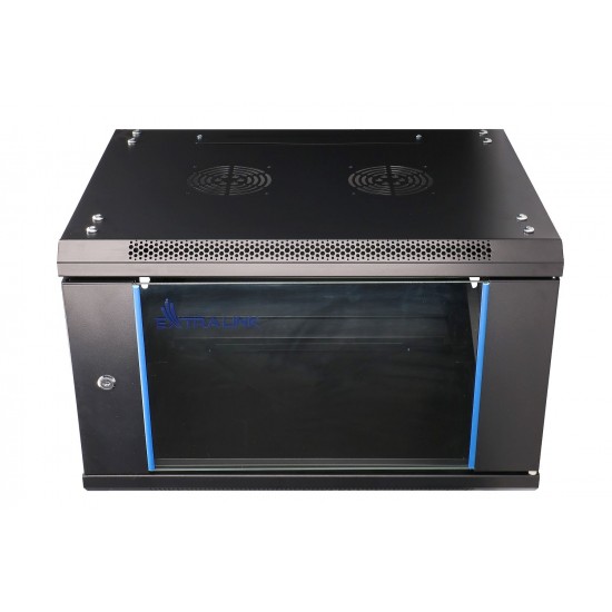 Extralink 6U 600X450 Wall-Mounted Rackmunt Cabinet Black Extralink 6U 600X450 Wall-Mounted Rackmunt Cabinet Black