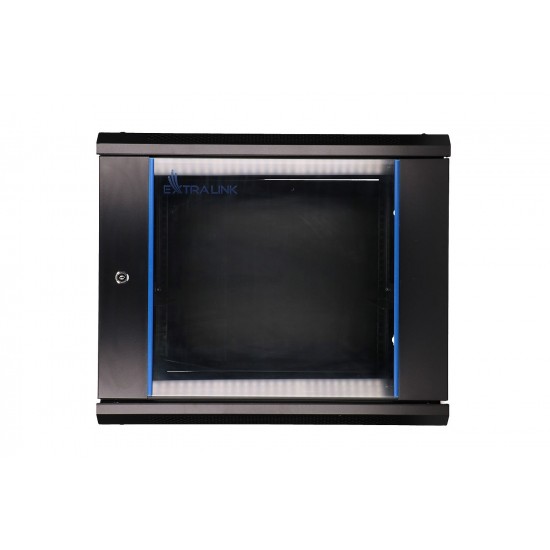 Extralink 9U 600X600 Wall-Mounted Rackmount Cabinet Black