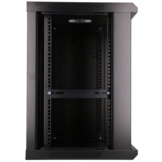 Extralink 12U 600x450 Wall-Mounted Rackmount Cabinet Black