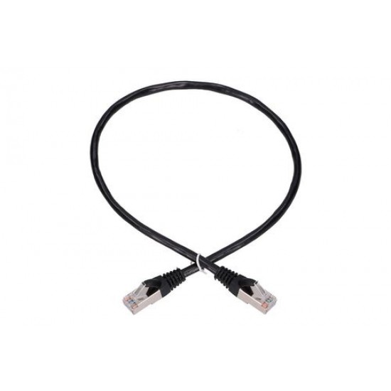 EXTRALINK Cat.5e FTP 0.5m LAN Patchcord Copper Twisted Pair,Black EXTRALINK Cat.5e FTP 0.5m LAN Patchcord Copper Twisted Pair,Black