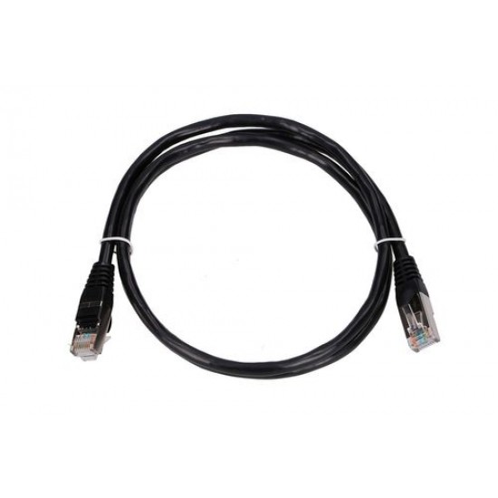 EXTRALINK Cat.5e FTP 1m LAN Patchcord Copper Twisted Pair, Black EXTRALINK Cat.5e FTP 1m LAN Patchcord Copper Twisted Pair, Black