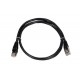 EXTRALINK Cat.5e FTP 1m LAN Patchcord Copper Twisted Pair, Black