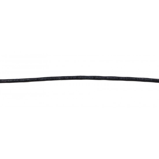 EXTRALINK Cat.5e FTP 2m LAN Patchcord Copper Twisted Pair, Black EXTRALINK Cat.5e FTP 2m LAN Patchcord Copper Twisted Pair, Black