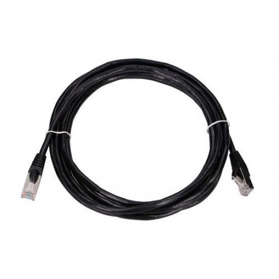 EXTRALINK Cat.5e FTP 3m LAN Patchcord Copper Twisted Pair, Black