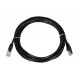 EXTRALINK Cat.5e FTP 3m LAN Patchcord Copper Twisted Pair, Black EXTRALINK Cat.5e FTP 3m LAN Patchcord Copper Twisted Pair, Black
