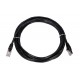 EXTRALINK Cat.5e FTP 3m LAN Patchcord Copper Twisted Pair, Black