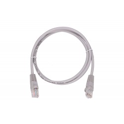 EXTRALINK Cat.5e UTP 1m LAN Patchcord Copper Twisted Pair, Gray