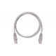 EXTRALINK Cat.5e UTP 1m LAN Patchcord Copper Twisted Pair, Gray