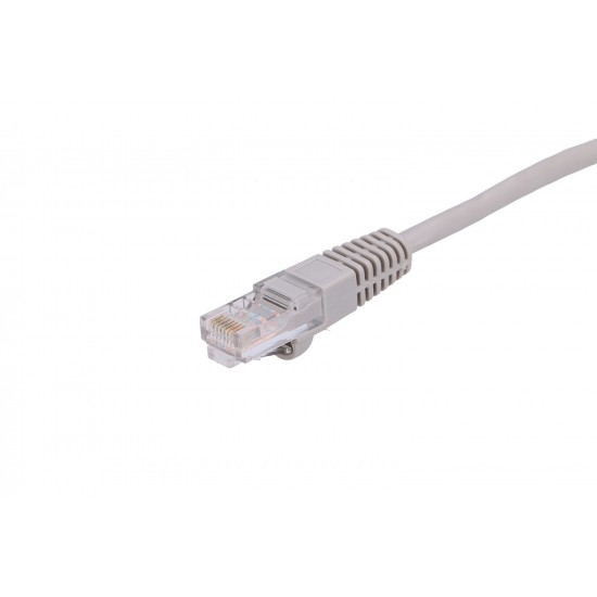 EXTRALINK Cat.5e UTP 1m LAN Patchcord Copper Twisted Pair, Gray