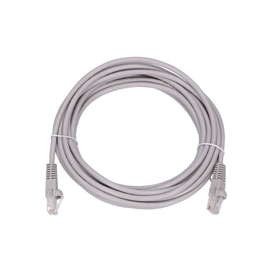 EXTRALINK Cat.5e UTP 5m LAN Patchcord Copper Twisted Pair, Gray