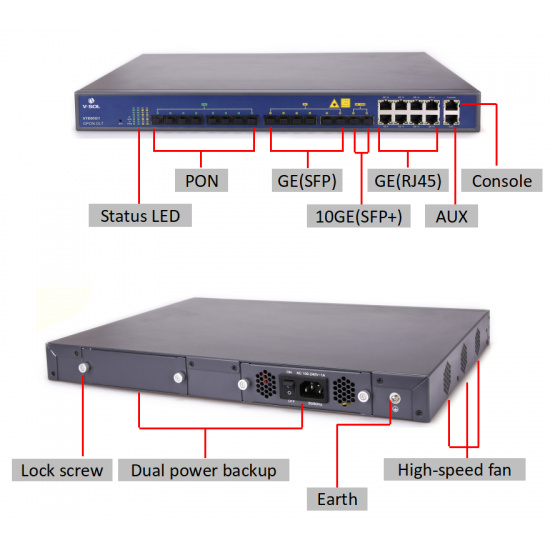 VSOL 8 PON Port GPON OLT V1600G1-B