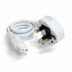 OEM Power Cord C5 UK Plug White 65cm (UK-C5-1-W-65)