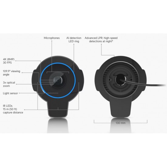 Ubiquiti Camera AI LPR Black (UVC-AI-LPR-B) Ubiquiti Camera AI LPR Black (UVC-AI-LPR-B)